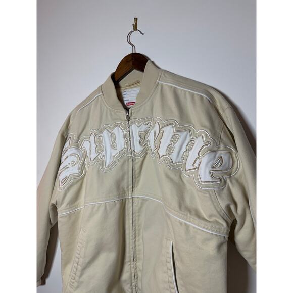 Supreme old english twill varsity jacket - Picture 2 of 6